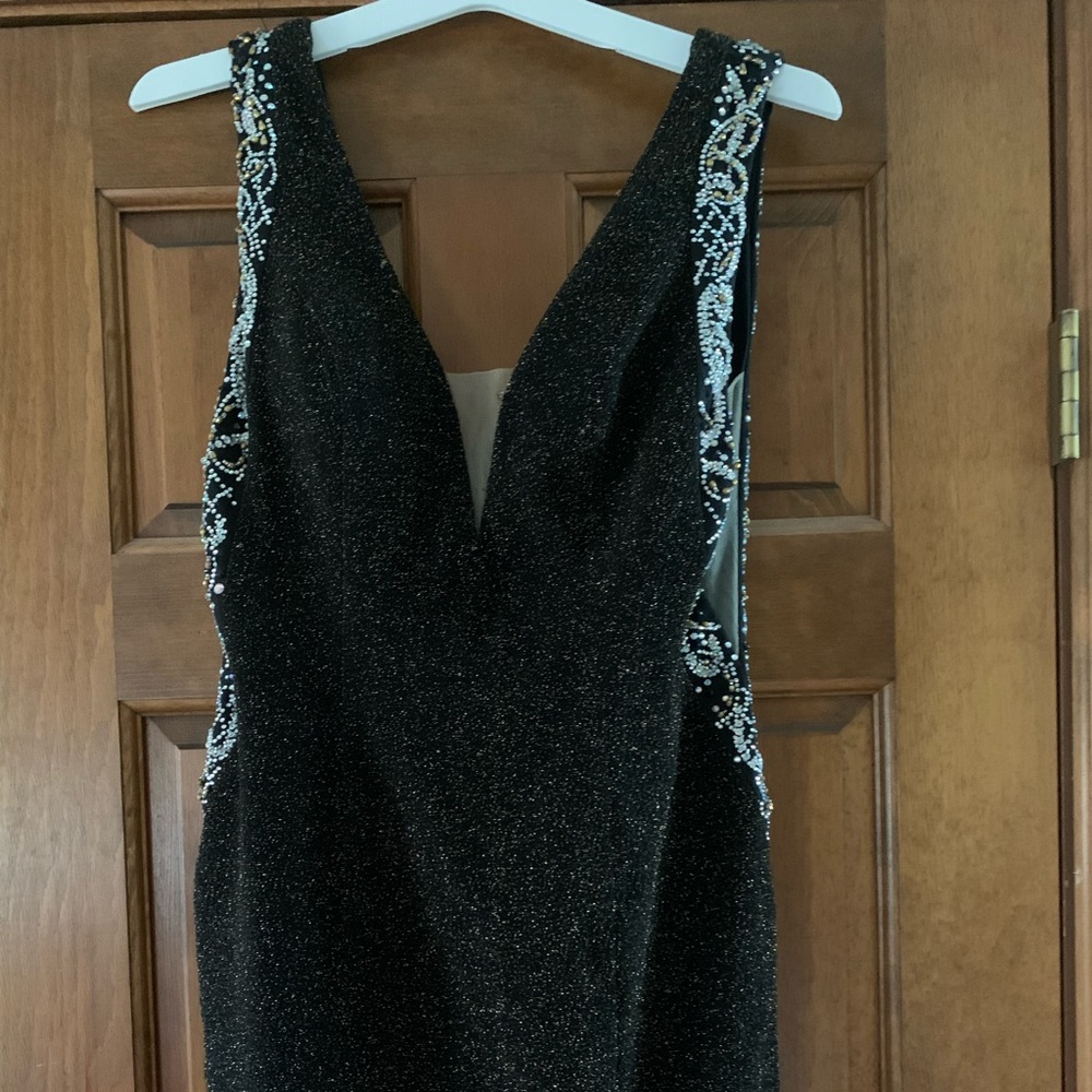 Short Black/Gold cocktail dress